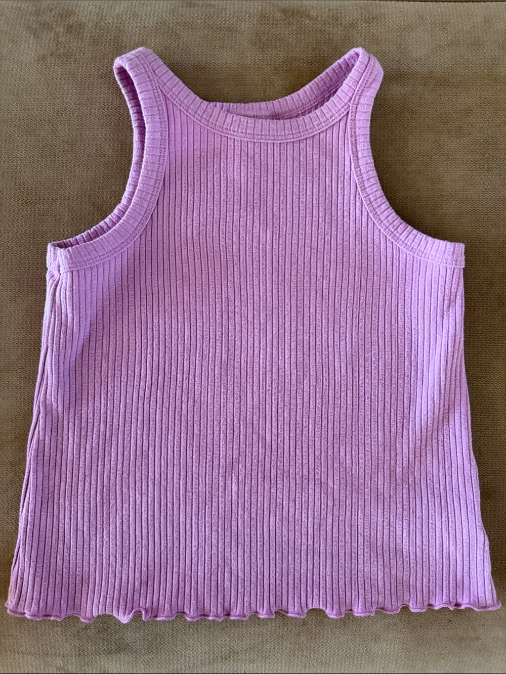 Girls' Cat & Jack Ribbed Tank Top - Lavender 5T